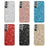 Glittering Sequins Design Plated TPU Frame + PC Hybrid Shell Case for Samsung Galaxy S21 4G/5G - Blue - 2