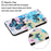 Pattern Printing TPU + PU Leather Wallet Stand Phone Case with Lanyard for Samsung Galaxy A02s (164.2mm) - Butterfly - 3