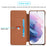 For Samsung Galaxy S21 4G/5G LC.IMEEKE Retro Style Protector Stand Leather Case with Card Holder - Brown - 6
