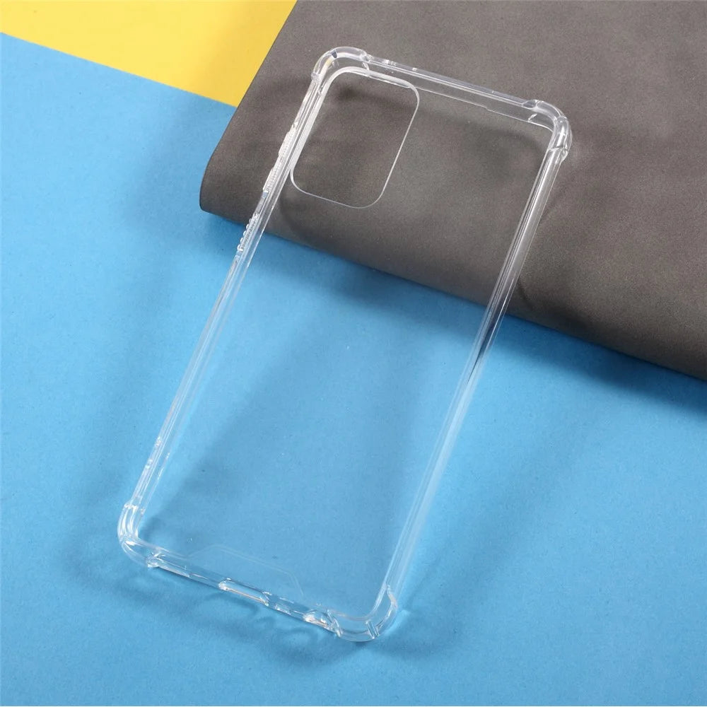 Shockproof Clear Acrylic Back Panel + Soft TPU Edge Combo Case for Samsung Galaxy A72 4G/5G - 2