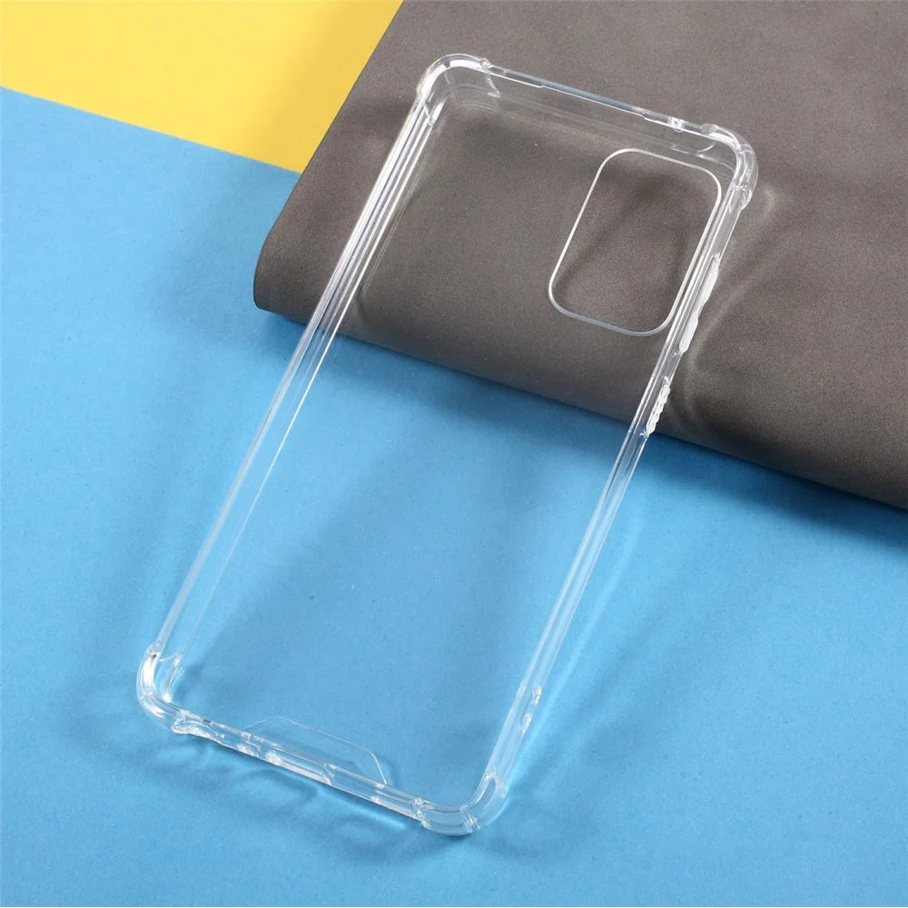 Shockproof Clear Acrylic Back Panel + Soft TPU Edge Combo Case for Samsung Galaxy A72 4G/5G - 5