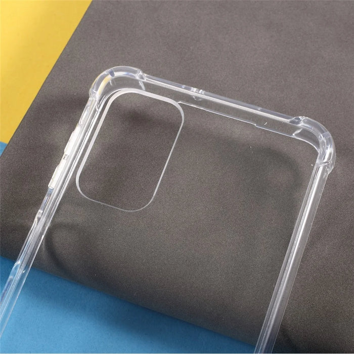Shock-Absorbed Transparent Acrylic Back + TPU Edge Combo Case for Samsung Galaxy A32 5G/M32 5G - 3