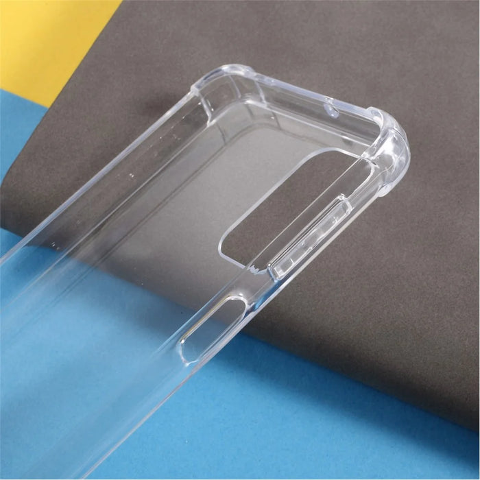 Shock-Absorbed Transparent Acrylic Back + TPU Edge Combo Case for Samsung Galaxy A32 5G/M32 5G - 6