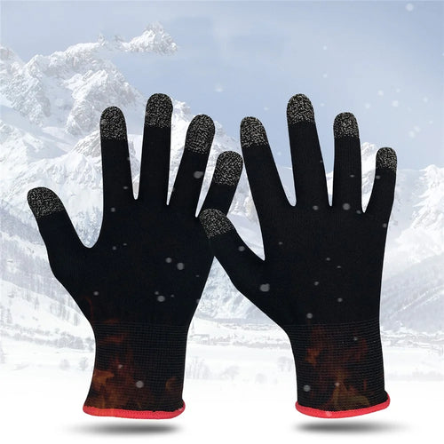 A Pair of Touch Screen Warmth Gloves Outdoor Non-slip Non-sweat Gloves - 1