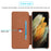 LC.IMEEKE Retro Style Protector Stand Leather Case with Card Holder for Samsung Galaxy S21 Ultra 5G - Brown - 6