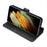 DG.MING Retro Style Leather Wallet Stand Case for Samsung Galaxy S21 Ultra 5G Cover - Black - 4