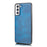 DG.MING For Samsung Galaxy S21+ 5G Detachable 2-in-1 PC Shell Anti-scratch Split Leather Case - Blue - 2