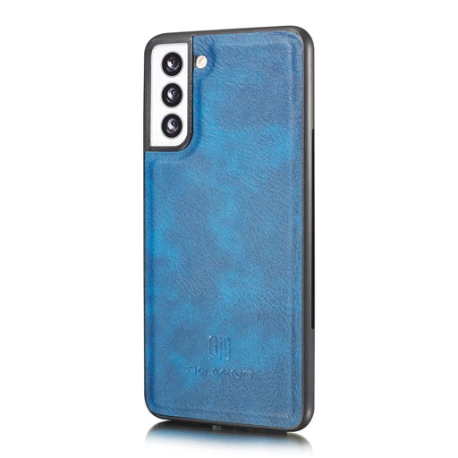 DG.MING For Samsung Galaxy S21+ 5G Detachable 2-in-1 PC Shell Anti-scratch Split Leather Case - Blue - 2