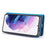 DG.MING For Samsung Galaxy S21+ 5G Detachable 2-in-1 PC Shell Anti-scratch Split Leather Case - Blue - 4
