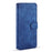 DG.MING Retro Style Leather Protector Case for Samsung Galaxy S21+ 5G Stand Cover - Blue - 2