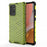 Honeycomb Design Phone Shell for Samsung Galaxy A72 4G/5G Shock-proof TPU + PC Hybrid Case - Green - 1