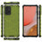 Honeycomb Design Phone Shell for Samsung Galaxy A72 4G/5G Shock-proof TPU + PC Hybrid Case - Green - 2