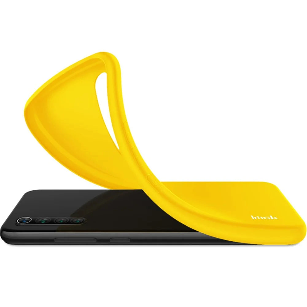 IMAK UC-2 Series Anti-Scratch Colorful Soft TPU Cover Case for Samsung Galaxy S21 Plus 5G - Yellow - 4