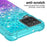 Shockproof Gradient Quicksand TPU Shell for Samsung Galaxy A12/M12 - Baby Blue/Purple - 4