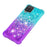 Shockproof Gradient Quicksand TPU Shell for Samsung Galaxy A12/M12 - Baby Blue/Purple - 6
