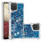 Funny Glitter Sequins Quicksand Design TPU Protective Cover Shell for Samsung Galaxy A12/M12 - Blue - 1