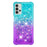 Shockproof Gradient Quicksand TPU Shell for Samsung Galaxy A32 5G/M32 5G - Baby Blue/Purple - 2