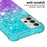 Shockproof Gradient Quicksand TPU Shell for Samsung Galaxy A32 5G/M32 5G - Baby Blue/Purple - 4