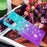 Shockproof Gradient Quicksand TPU Shell for Samsung Galaxy A32 5G/M32 5G - Baby Blue/Purple - 7