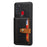 Card Slots PU Leather Coated TPU Case [Kickstand] for Samsung Galaxy A21s - Black - 2