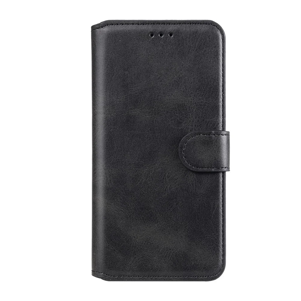Wallet Stand Flip Leather Phone Case for Samsung Galaxy S21+ 5G - Black - 3