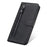 Zipper Pocket Leather Wallet Stand Case for Samsung Galaxy S21 Ultra 5G - Black - 7