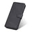 Classic Wallet Stand Flip Leather Phone Case for Samsung Galaxy A12 - Black - 7