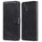 Classic Textured Wallet Stand Flip Leather Phone Case for Samsung Galaxy A32 5G/M32 5G - Black - 1