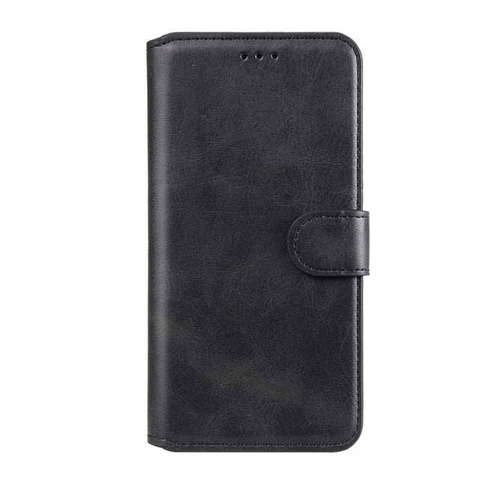 Classic Textured Wallet Stand Flip Leather Phone Case for Samsung Galaxy A32 5G/M32 5G - Black - 2