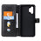 Classic Textured Wallet Stand Flip Leather Phone Case for Samsung Galaxy A32 5G/M32 5G - Black - 4