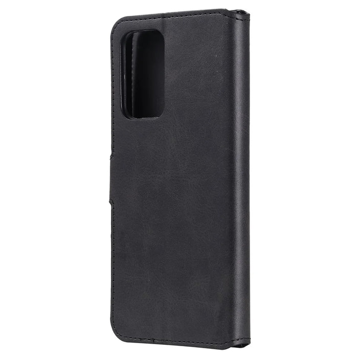 Classic Wallet Stand Flip Leather Phone Case for Samsung Galaxy A52 4G/5G / A52s 5G - Black - 3