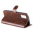 Classic Wallet Stand Flip Leather Phone Case for Samsung Galaxy A02s (164.2mm) - Brown - 5