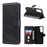 Wallet Stand Flip Leather Phone Case for Samsung Galaxy S21 4G/5G - Black - 1