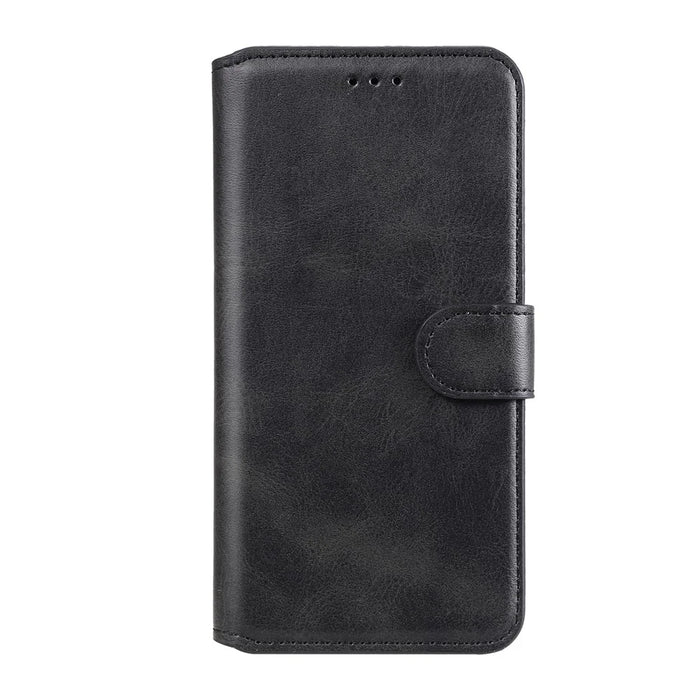 Wallet Stand Flip Leather Phone Case for Samsung Galaxy S21 4G/5G - Black - 2