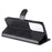 Wallet Leather Stand Cell Phone Case for Samsung Galaxy S21 Ultra 5G - Black - 5