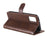 Zipper Pocket Leather Wallet Stand Case for Samsung Galaxy A02s (164.2mm) - Brown - 7
