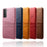 Dual-Card Slots Design PU Leather Coated Hard PC Case for Samsung Galaxy S21 Plus 5G - Black - 7