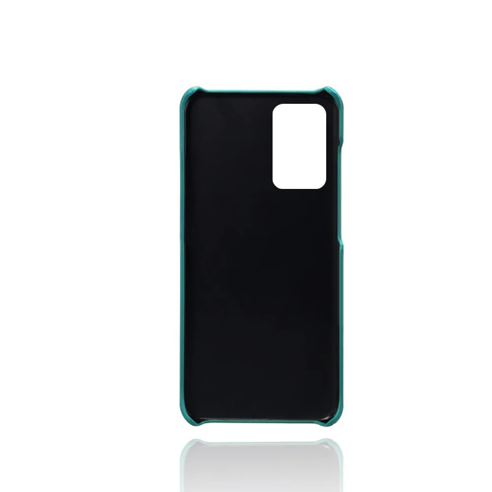 PC + PU Leather Coated Case with Dual-Card Slots for Samsung Galaxy A72 5G / A72 4G - Green - 5