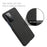 Cloth Texture Plastic Back Case for Samsung Galaxy A72 5G / A72 4G - Black - 4