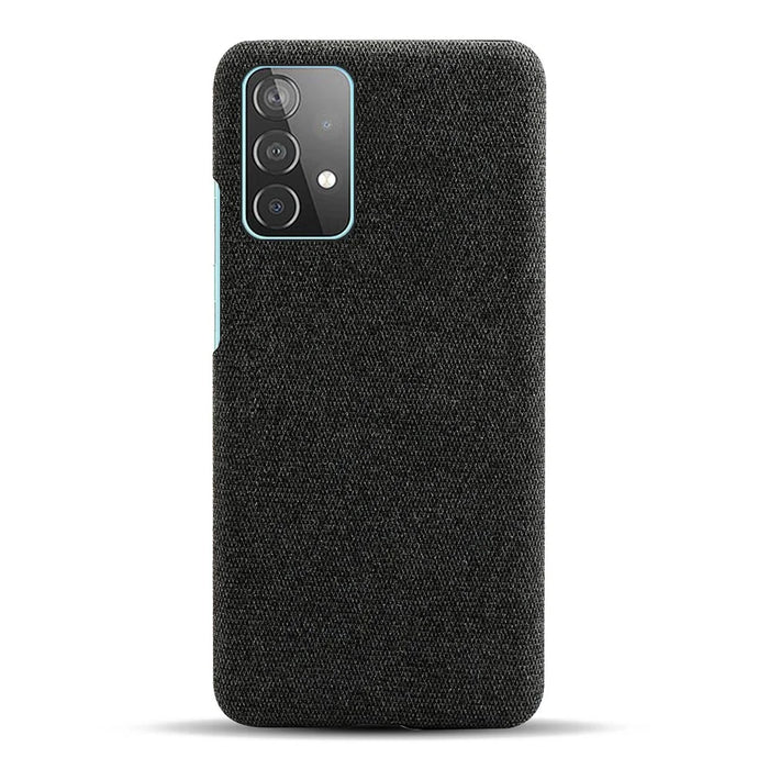 Cloth Texture Plastic Back Case for Samsung Galaxy A52 4G / 5G / A52s 5G - Black - 3