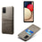 PC + PU Leather Coated Case with Dual-Card Slots for Samsung Galaxy A02s (164.2mm) - Grey - 1