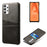 PC + PU Leather Coated Case with Dual-Card Slots for Samsung Galaxy A32 5G / M32 5G - Black - 1