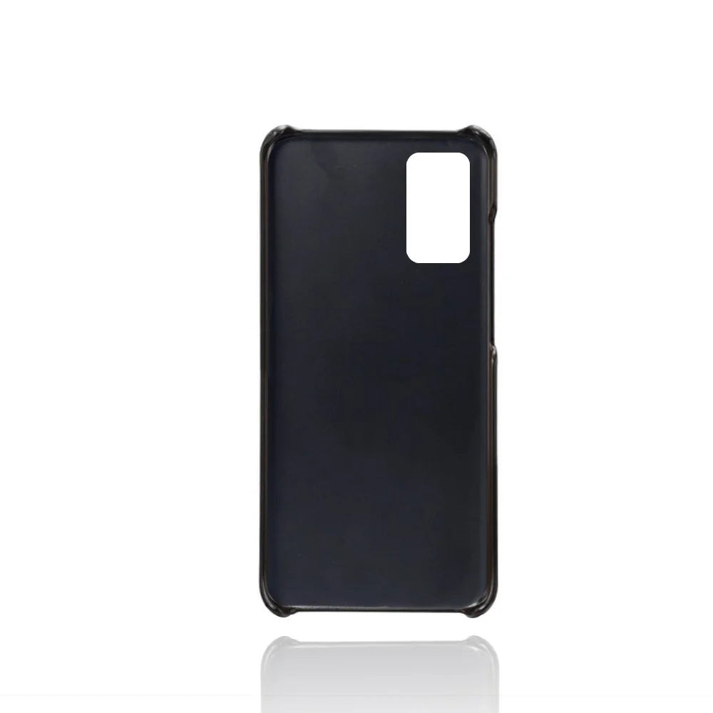 PC + PU Leather Coated Case with Dual-Card Slots for Samsung Galaxy A32 5G / M32 5G - Black - 4