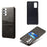 PC + PU Leather Coated Case with Dual-Card Slots for Samsung Galaxy A32 5G / M32 5G - Black - 5