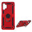 PC + TPU Combo Design Anti-drop Hybrid Phone Shell with Ring Kickstand for Samsung Galaxy A32 5G/M32 5G - Red - 1