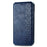 For Samsung Galaxy A71 SM-A715 PU Leather Case Rhombus Imprint Wallet Stand Phone Cover - Blue - 4