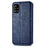 For Samsung Galaxy A71 SM-A715 PU Leather Case Rhombus Imprint Wallet Stand Phone Cover - Blue - 5
