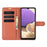 Litchi Texture Wallet Leather Protector Phone Stand Cover for Samsung Galaxy A32 5G / M32 5G - Brown - 3