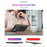 Hybrid PC + TPU Phone Case Shell Anti-Fall Finger Ring Kickstand for Samsung Galaxy A72 5G - Black - 6