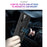 Hybrid PC + TPU Phone Case Shell Anti-Fall Finger Ring Kickstand for Samsung Galaxy A72 5G - Black - 7